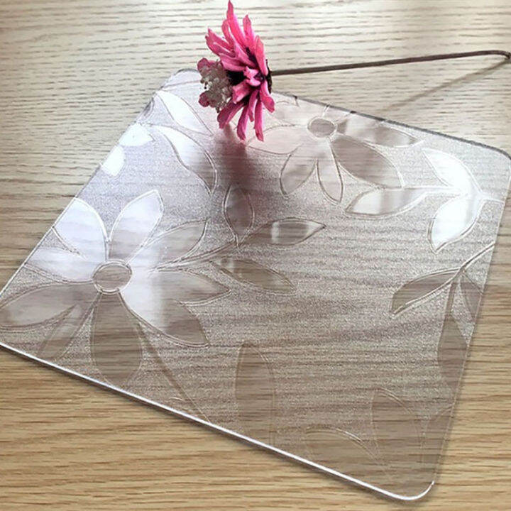 Transparent Soft Glass Heat Proof Mat Coaster Disposable Chinese Tray