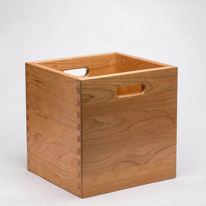 Drawer Cherry Wood & White Oak Japanese Solid Wood Drawer Storage Box