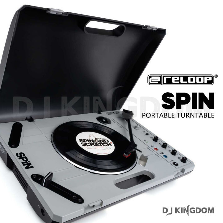 Reloop Spin Professional Portable Rub Disc Small Player Scratch 7-Inch ...