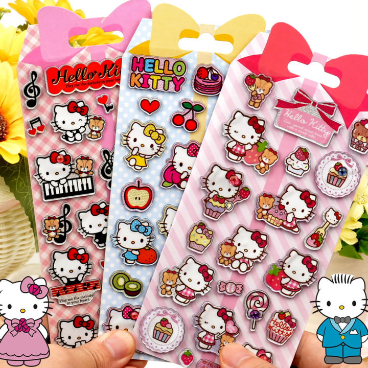 Hello Kitty Stickers Hello Kitty Three-Dimensional Candy Stickers ...