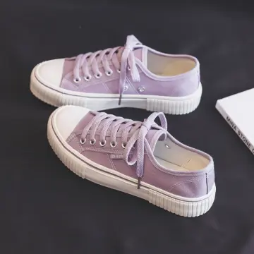 Purple hot sale canvas shoes