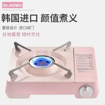 Dr.Hows Twinkle Mini Camping Stove Burner - Portable Butane Stove for  Camping - Single Burner Camp Stove with Carrying Case (PINK)