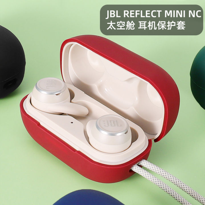 เคสป้องกันหูฟังเหมาะสำหรับ-jbl-reflect-mini-nc-ห้องโดยสารอวกาศเคสป้องกันบลูทูธไร้สายลดเสียงรบกวนหุ้มทั้งเครื่องกันกระแทกสร้างสรรค์การ์ตูนน่ารักเคสซิลิโคนชาร์จไฟกล่องเก็บของเคสนิ่ม