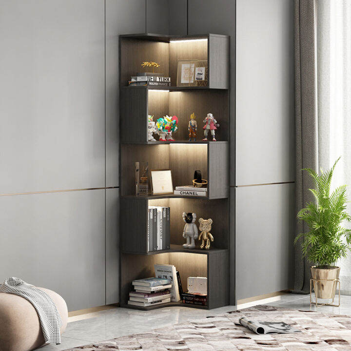 Living Room Corner Solid Wood Wall Corner Bookcase Corner