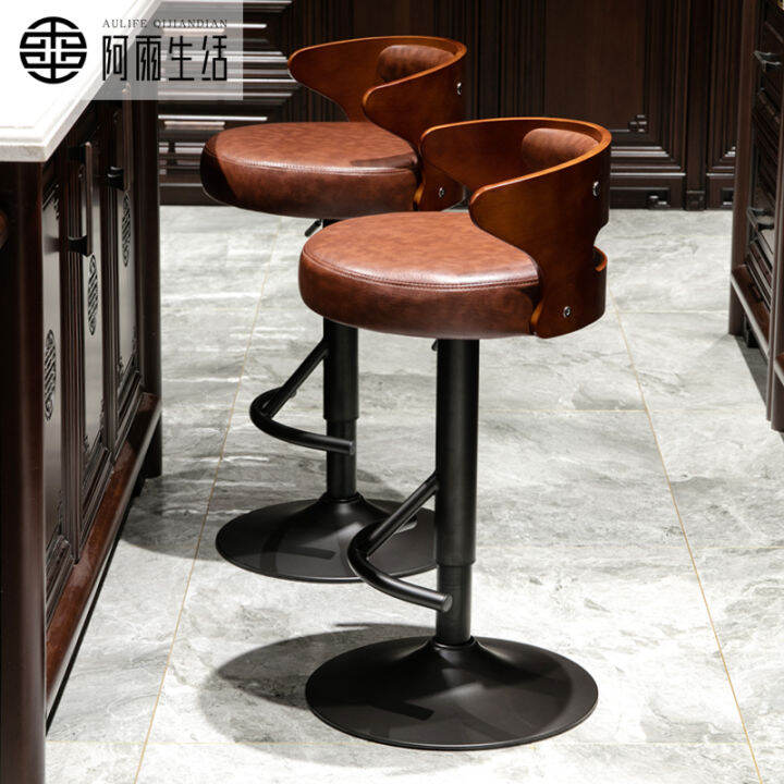 Ayu Life European Bar Counter Chair Chair Lift Rotating Bar Chair Front ...