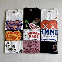 Jisi 22ss Human Made T-SHIRT หมีขั้วโลกเป็ดหัวเขียวชายหญิงคู่รักผ้าฝ้ายไม้ไผ่แขนสั้น