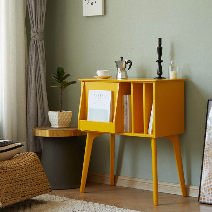 Ink Point Solid Wood Magazine Living Room Locker Nordic Retro