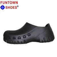 Funtownshoes รองเท้าเชฟผู้ชายรองเท้ากันลื่นรองเท้าใส่ในห้องครัวกันน้ำกันมันรองเท้าทำงานรองเท้าพยาบาลโรงแรมผู้หญิง