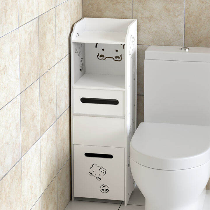 Bathroom Shelf Toilet Cupboard Storage Toilet Storage Narrow