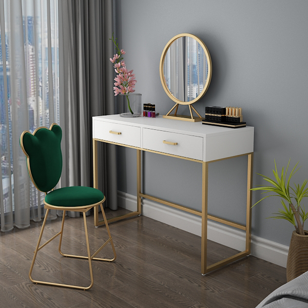 Nordic Young Girl's Spirit Dressing Table and Chair Famous