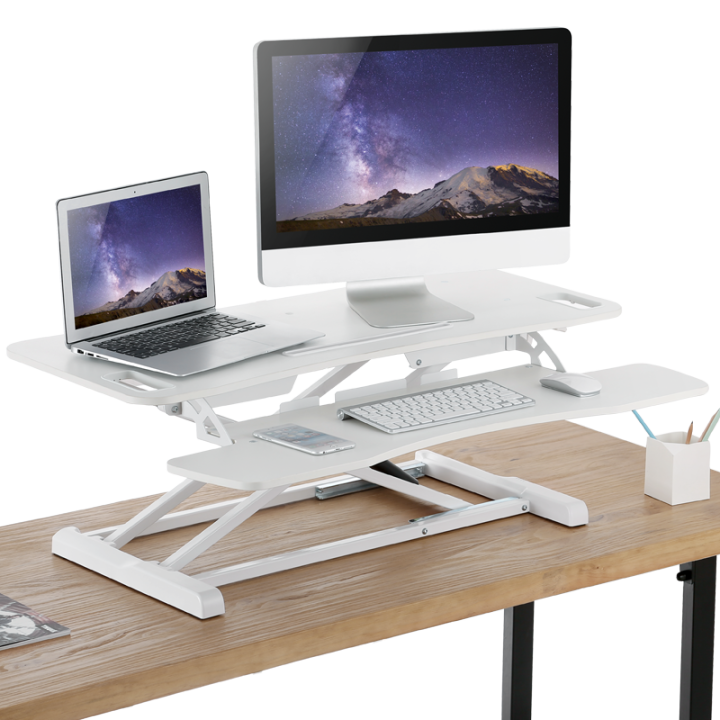 Frankwood Standing Desk Adjustable Computer Desk Laptop Desktop Mobile