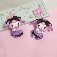 [สินค้าใหม่ที่หรูหรา] Kuromi เครื่องประดับแบบห้อยกระเป๋าขนฟูๆ