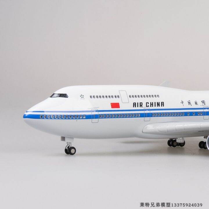 Air China 747 Boeing B747 Model Aircraft with Wheels and Lights Civil ...