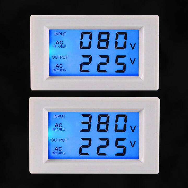 โวลต์มิเตอร์ AC จอแสดงผลดิจิตอล LCD 80D852020 V จอแสดงผลแรงดันไฟฟ้า