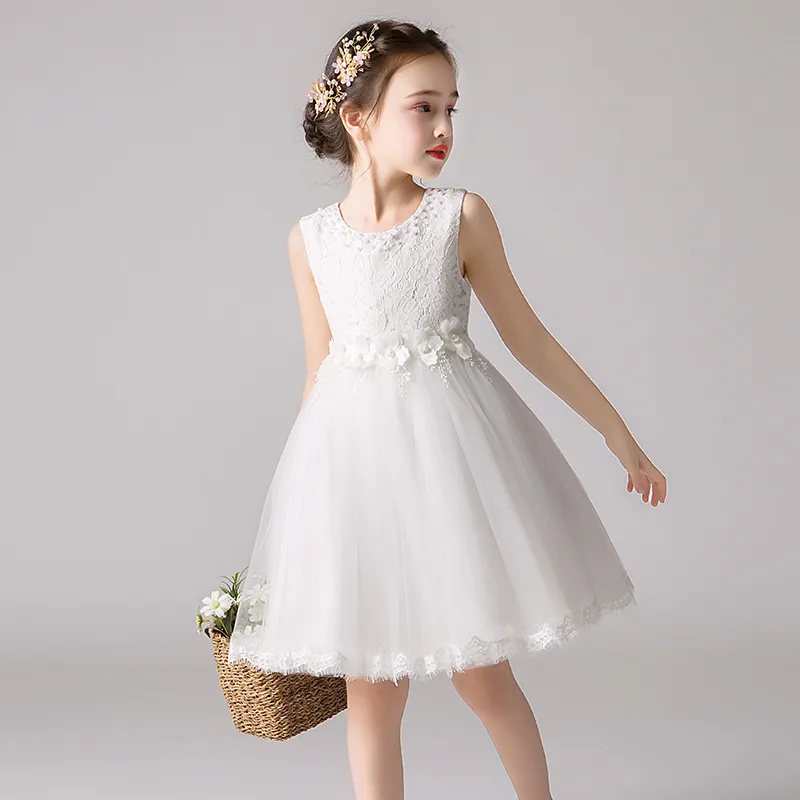 Girls white sale spring dress