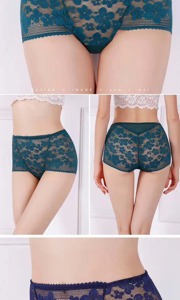 New Year-End Black Cut-out Lace Fat mm Briefs