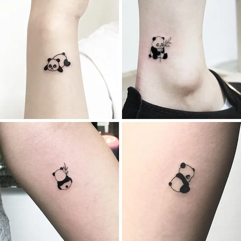 Lying panda  2 Week Temporary Tattoo  Inkster