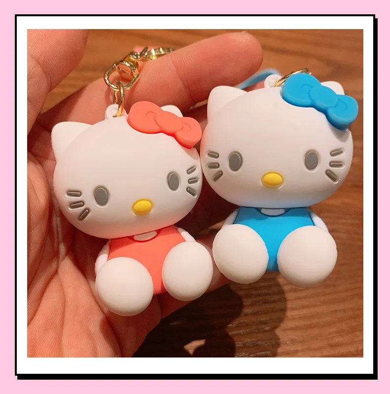 Bling Kawaii Cartoon Animal Couple Keychains Key Ring For Women Men  Colorful Cute Pet Bag Car Holder Artificial Jewelry - Temu