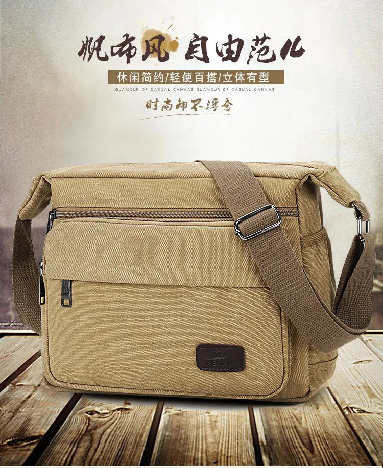 Men's hot sale canvas handbags