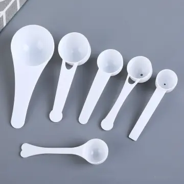 3g White Plastic Measuring Spoon Gram Scoop Food Baking Medicine