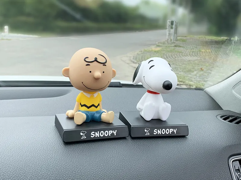 Snoopy Interior Car Decoration Cute Cartoon Anime Dog Widget Ears