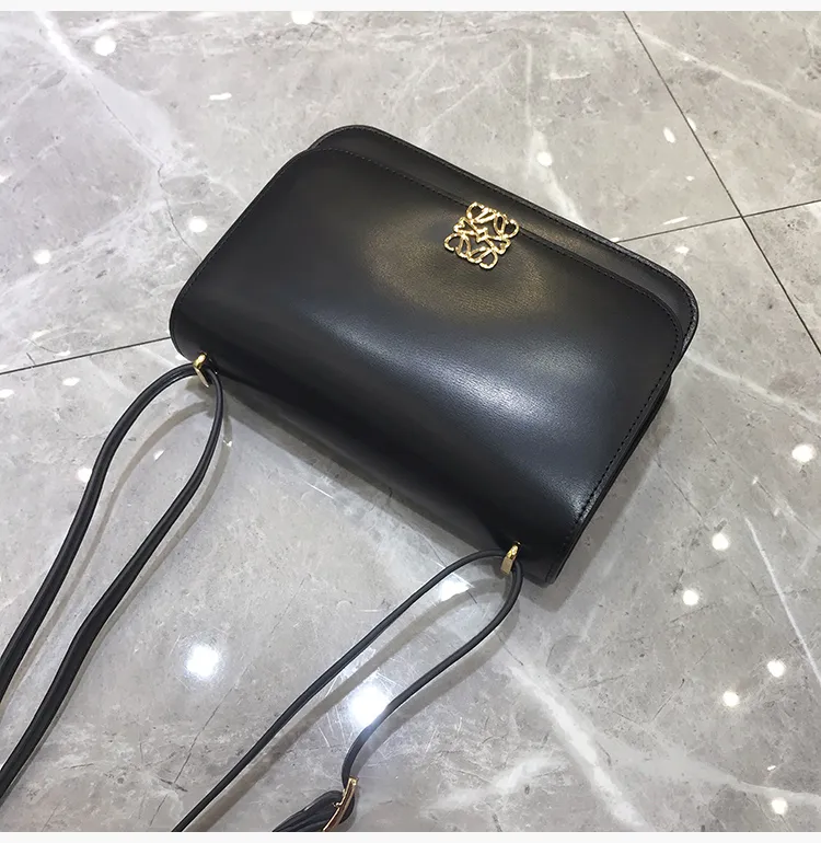 Messenger Bag 2021 New Trendy Liu Wen Same Style Genuine Leather