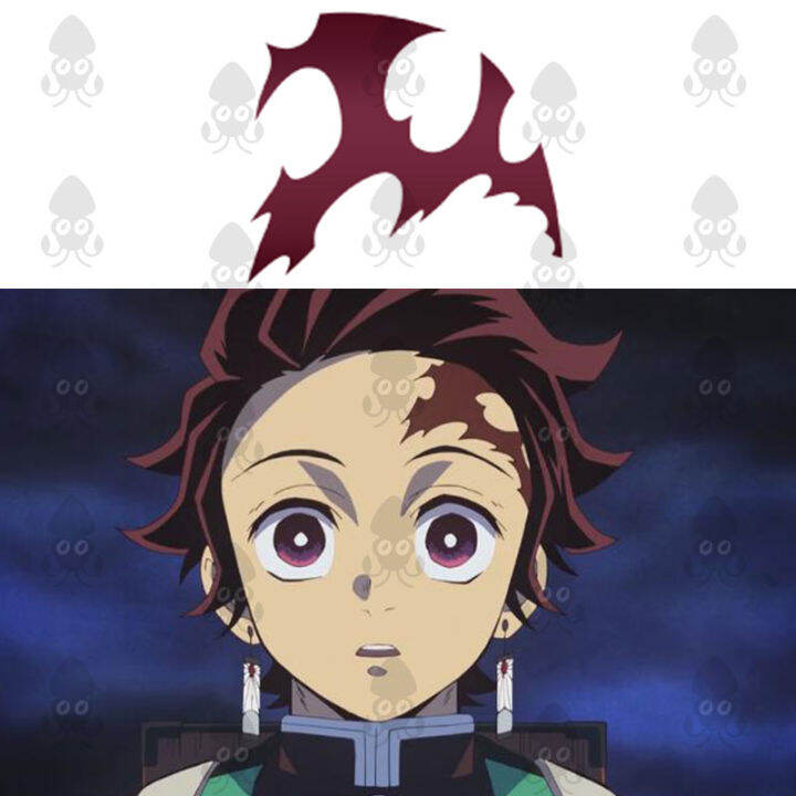 Kimetsu No Yaiba High Restore Tanjirou Cos Scar Forehead Scar Imitation ...