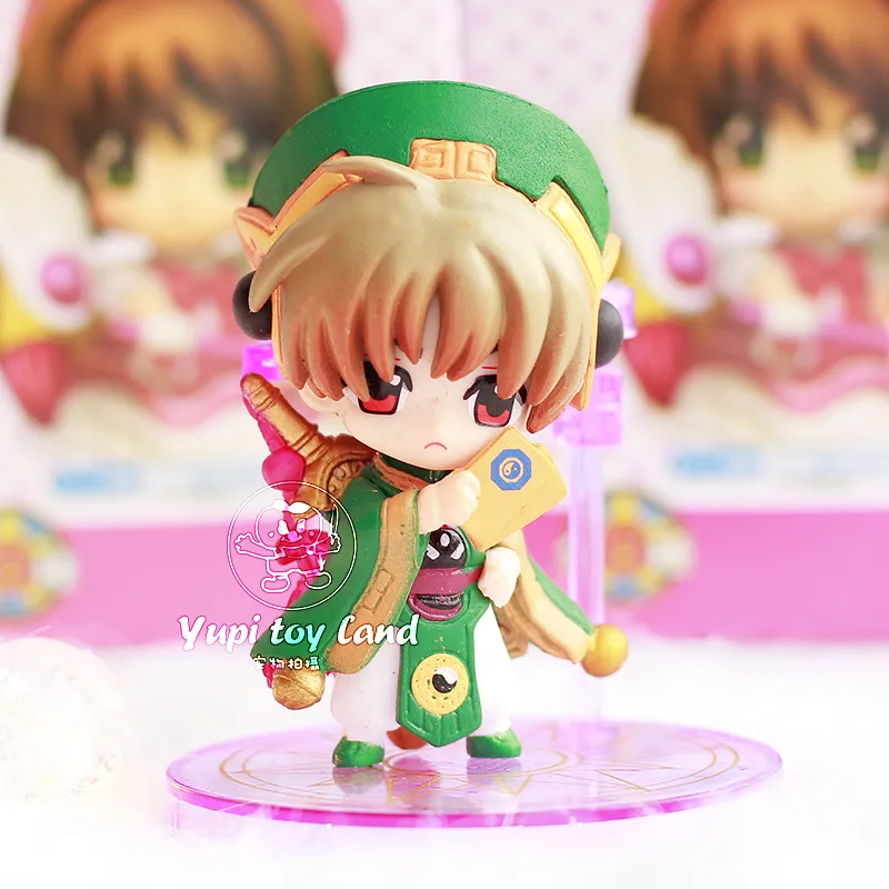 Original menina mágica sakura q versão cartão captor kinomoto sakura li  syaoran bela menina gacha modelo decoração - AliExpress