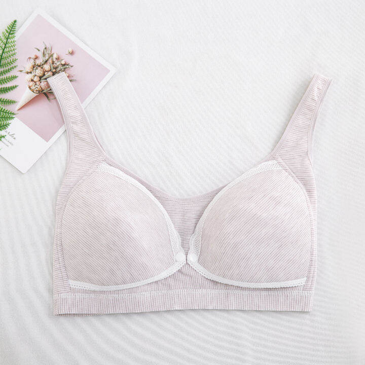 Maternity Bra plus Size Nursing Underwear Front Closure Nursing Bra F G