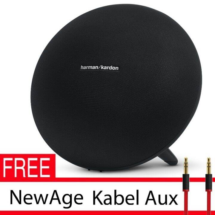 Harman Kardon Onyx Studio 3 Bluetooth Portable Speaker Hitam + Gratis New Age Aux Cable