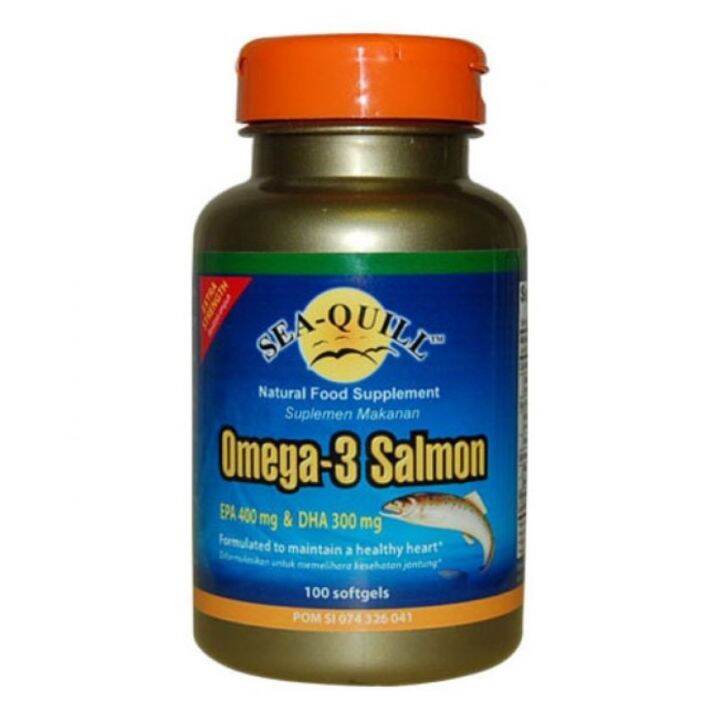 SeaQuill Omega 3 Salmon 100 Softgels Lazada Indonesia