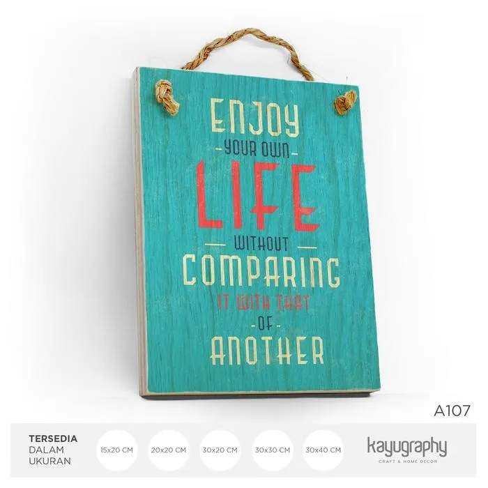 Poster Kayu Vintage Wall Decor Kata Motivasi A107 15X20 Lazada Indonesia