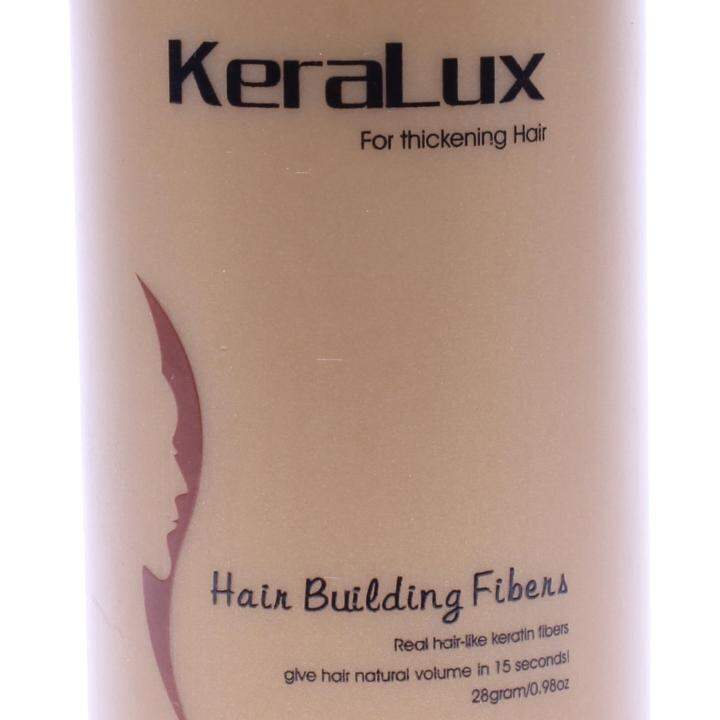 penebal rambut KeraLux Hair Building Fibers White warna putih Lazada