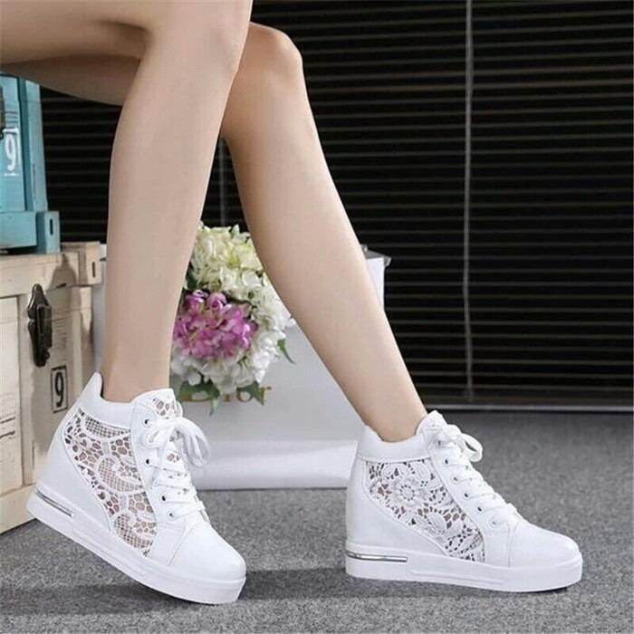 Sneakers deals wedges putih