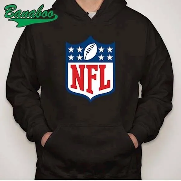 Official New Era NFL Logo Black Pullover Hoodie A372_I97 A372_I97 A372_I97