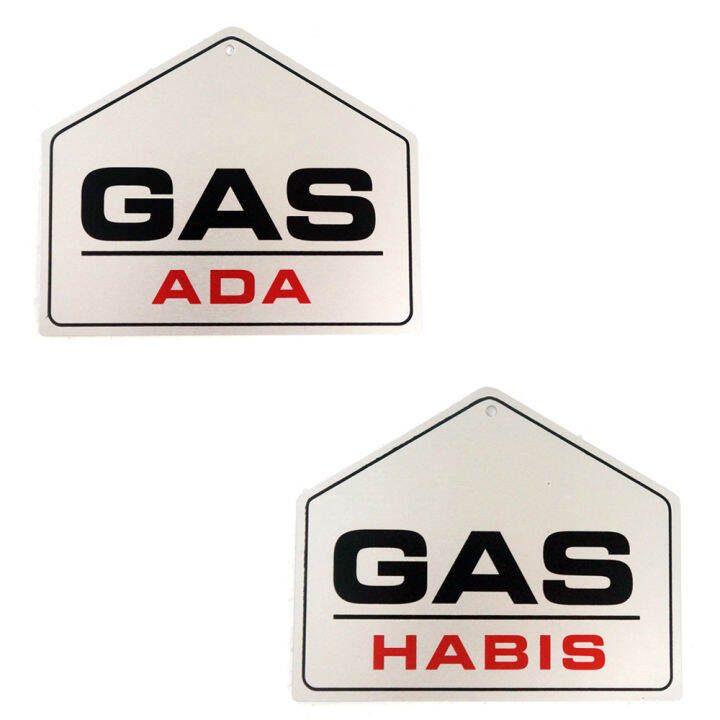 STAR Hardware Stiker Petunjuk STB07 Gas Ada & Gas Habis Lazada
