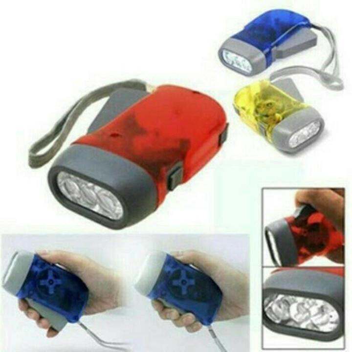 Senter Pompa Tangan Led Tanpa Baterai Random Lazada Indonesia