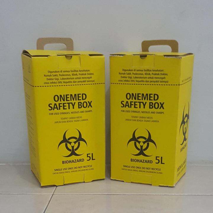 Onemed Safety Box/ Kotak Limbah Medis 5 liter Lazada Indonesia