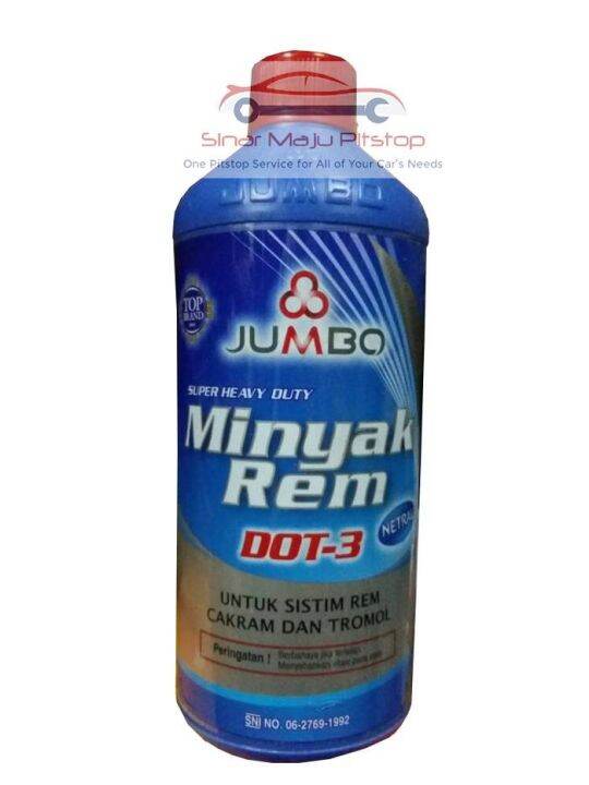 Minyak Rem Jumbo DOT 3 Brake Fluid / Cairan Rem Merah Netral Botol 946 ...