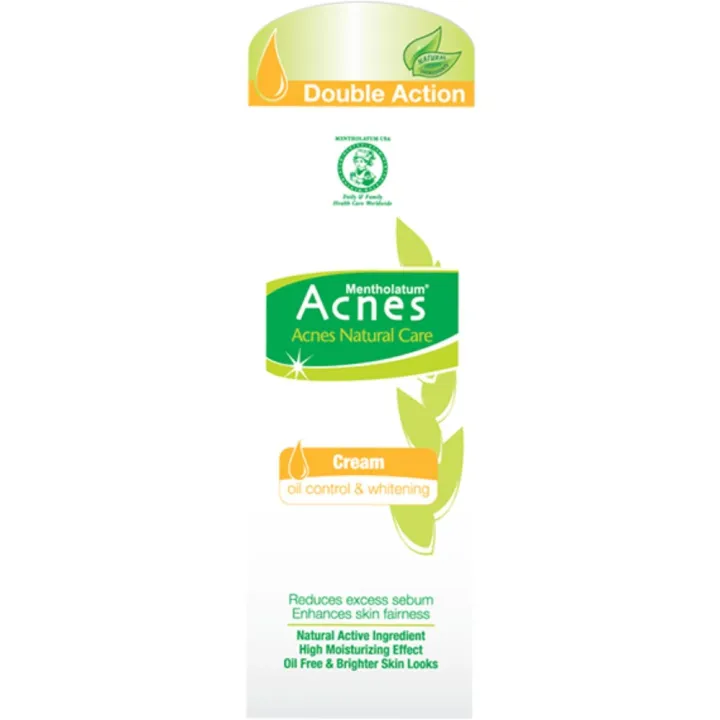 Acnes Natural Care Oil Control And Whitening Cream 40g Lazada Indonesia 3088