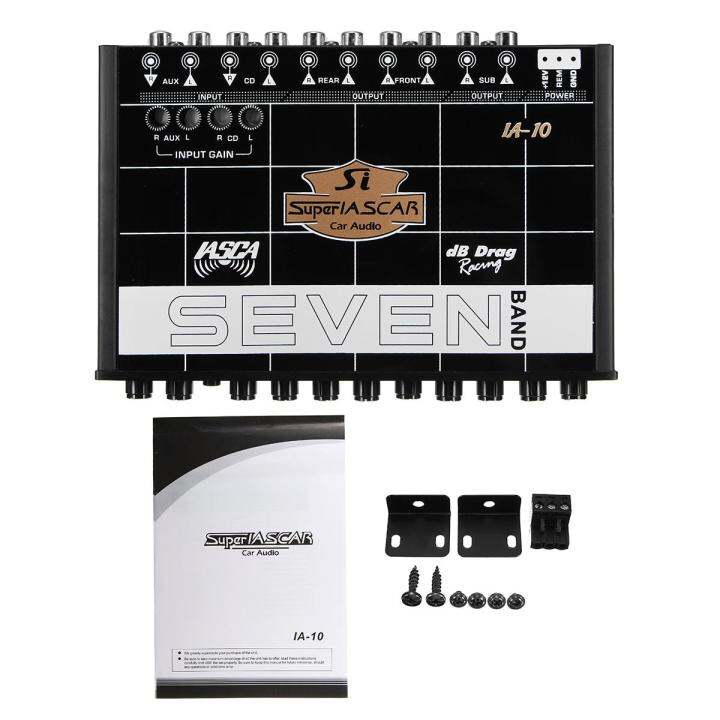 Car Audio 7 Band Parametric Graphic Equalizer w/ 9V Line Driver Lazada PH