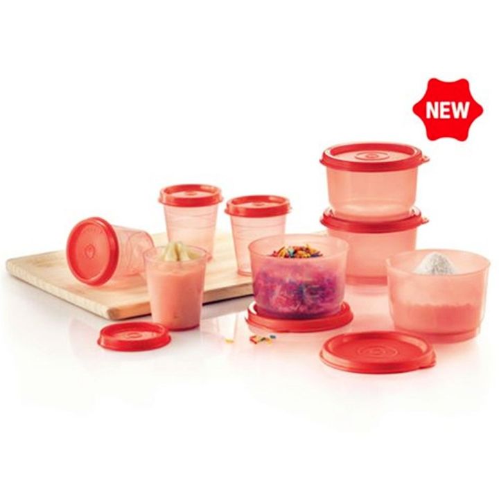 Tupperware Friends Cooking Mini Midget X 4 + Mini Keeper X 4 (free 