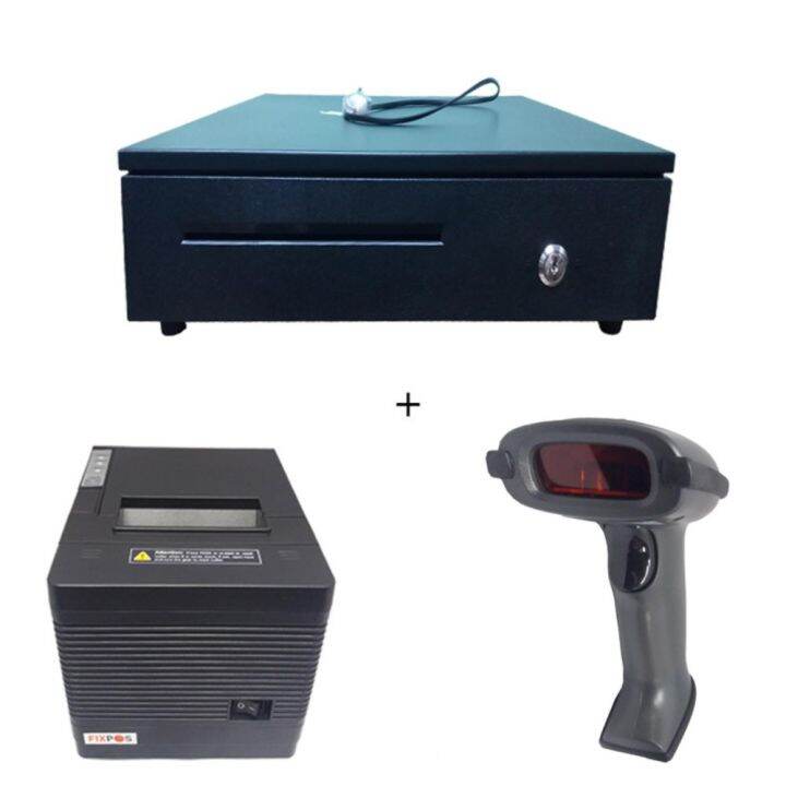 Cash Drawer 405B+Fixpos Thermal Receipt Printer 80mm F260B+Wired