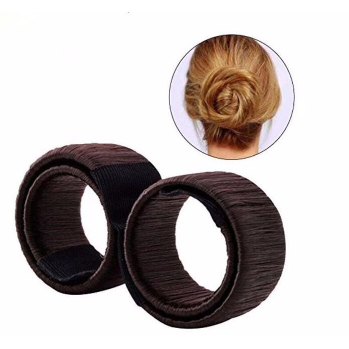 Hair Styling Clip Magic Bun Maker Donut Hair Style Tools for Women Girls  Hair Pin Accessories Brown | Lazada