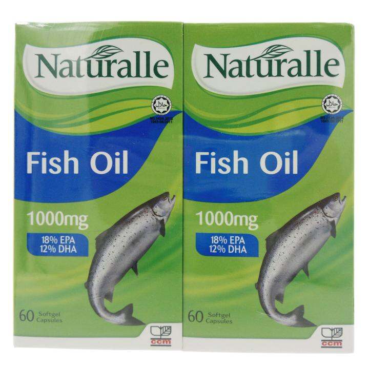 Naturalle Fish oil 1000mg x 100 softgel x 2s Lazada