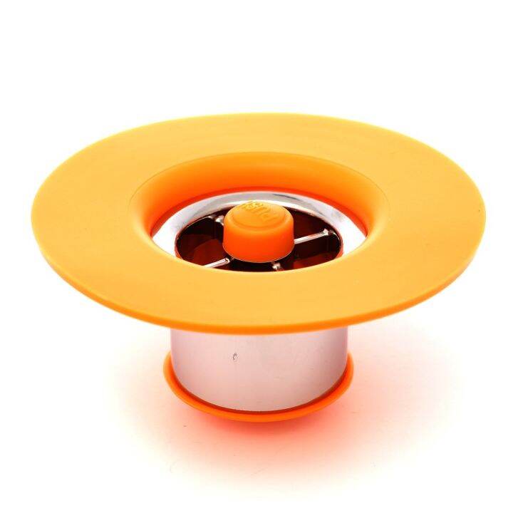 Cell Cleaner Bathroom Floor Drain Protector Preventing Bad Smell And Harmful Substances (Orange