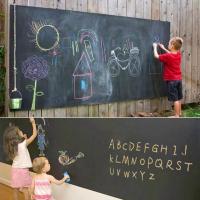 Large Size Black Blackboard Chalkboard Wall Paper Decal Sticker Removable Chalk Board Great Gift for Kids Children (45X200cm )