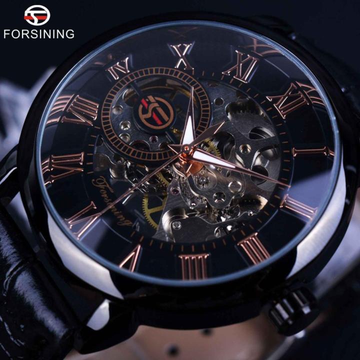 forsining-นาฬิกานาฬิกาแบรนด์ชั้นนำหรูสำหรับผู้ชายโครงกระดูกจักรกล