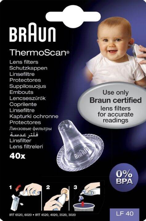 (Original) Braun Ear Probe Lens Filters Covers For Braun Thermoscan ...