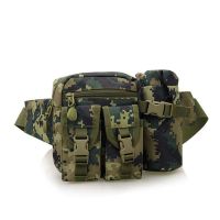 Tactical Waist Pack Bag With Water Bottle Pocket Holder Military Fanny Packs Waterproof Hip Belt Bag Pouch for Hunting Camping Trekking